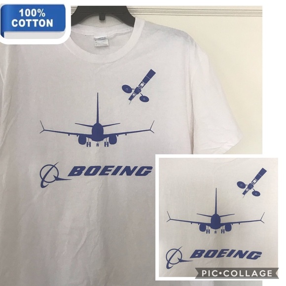 Men's New Boeing Logo Classic 💯 %cotton T-shirt‎ - Picture 1 of 4